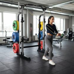 HMS KLT5432 Multifunkční posilovací stojan - Power Rack