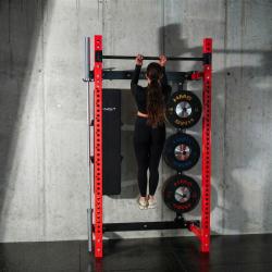 HMS KLT34 červený Multifunkční skládací posilovací stojan - Power Rack