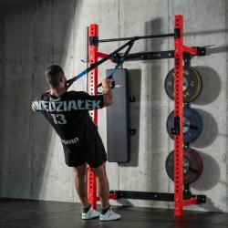 HMS KLT34 červený Multifunkční skládací posilovací stojan - Power Rack