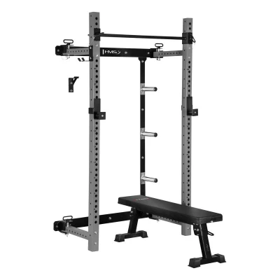 HMS KLT34 šedý Multifunkční skládací posilovací stojan - Power Rack