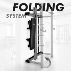 HMS KLT34 šedý Multifunkční skládací posilovací stojan - Power Rack