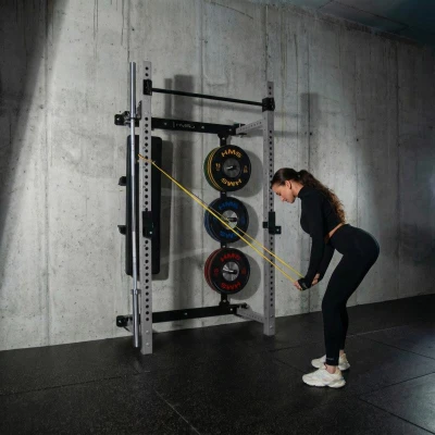 HMS KLT34 šedý Multifunkční skládací posilovací stojan - Power Rack