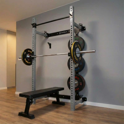 HMS KLT34 šedý Multifunkční skládací posilovací stojan - Power Rack