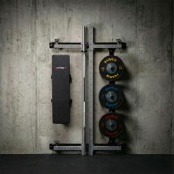 HMS KLT34 šedý Multifunkční skládací posilovací stojan - Power Rack