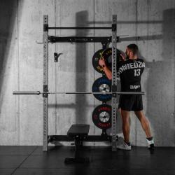 HMS KLT34 šedý Multifunkční skládací posilovací stojan - Power Rack