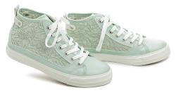 Mustang 1272-502-706 zelená mint dámske nadmerné poltopánky