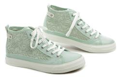 Mustang 1272-502-706 zelená mint dámske poltopánky