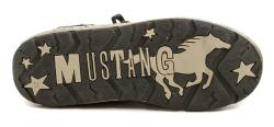 Mustang 1290-302-5 červené dámské polobotky