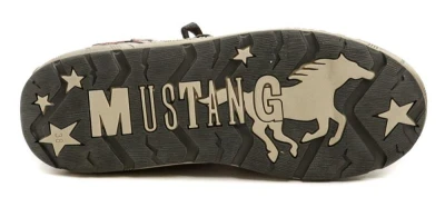 Mustang 1290-302-5 červené dámské polobotky