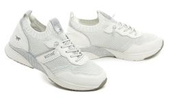 Mustang 1358-321-1 bílé dámské polobotky na klínku