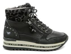 Mustang 1364-503-9 černá dámská zimní obuv