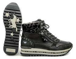 Mustang 1364-503-9 černá nadměrná dámská zimní obuv