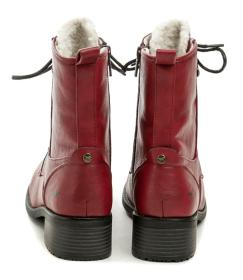 Mustang 1402-601-5 červená dámská zimní obuv