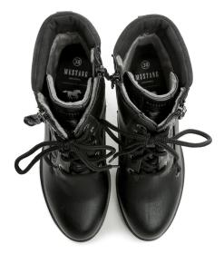 Mustang 1409-506-9 čierna dámska zimná obuv