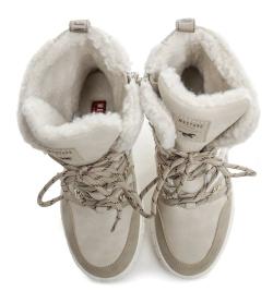 Mustang 1446-603-4 béžové dámská zimní obuv