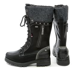 Mustang 15M004200600 čierne dámske nadmerné zimné čižmy