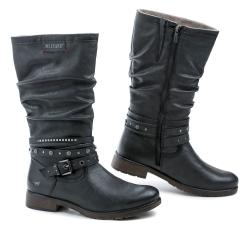 Mustang 15M005200300 navy dámske nadmerné čižmy