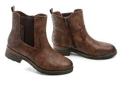 Mustang 15M0072001 hnědá dámská zimní obuv