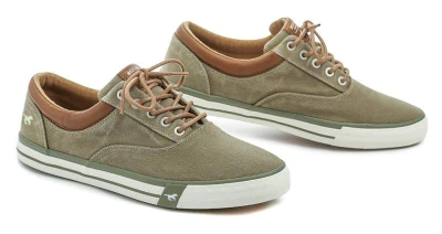 Mustang 4072-315-777 khaki pánské polobotky