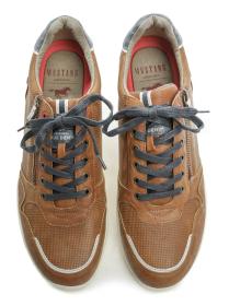 Mustang 4138-309-307 cognac pánské nadměrné polobotky