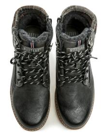 Mustang 4141-602-20 tmavo šedé pánske zimné topánky