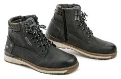 Mustang 4141-602-20 tmavo šedé pánske zimné topánky