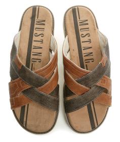 Mustang 4152-706-307 hnědé pánské nadměrné nazouváky