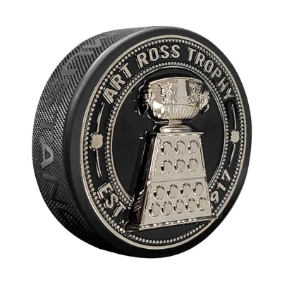 Mustang Fanouškovský puk NHL 3D Silver Medallion Art Ross Trophy