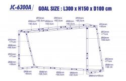 My Hood 302204 Target-Sport Pro 4 Fotbalová branka 300 x 150 x 100 cm