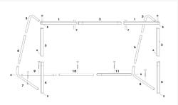 My Hood 302300 Liga Fotbalová branka 300 x 160 x 90 cm