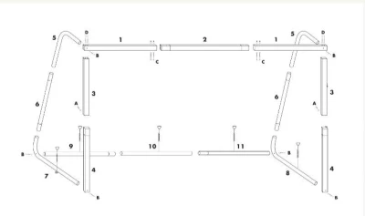 My Hood 302300 Liga Fotbalová branka 300 x 160 x 90 cm