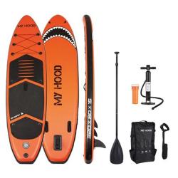 My Hood 708016 Shark oranžový paddleboard set s pádlem a pumpou