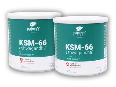 Natures Finest 2x KSM-66 Ashwagandha Powder 150g