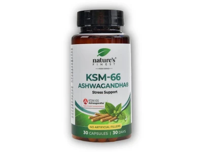 Natures Finest KSM - 66 ashwagandha 60 kapslí