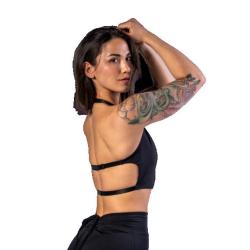 Nebbia Deni x NEBBIA Športový tank top 309 IBA XS - čierna (VÝPREDAJ)