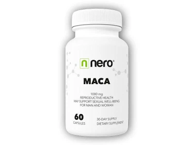 Nero Maca Root, Peruánský ženšen, 1000mg 60 kapslí Nero Maca Root, Peruánský ženšen, 1000mg 60 kapslí