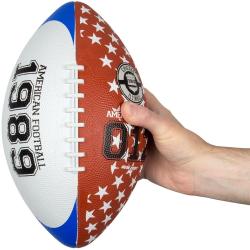 New Port Chicago Large míč pro americký fotbal bílá-hnědá