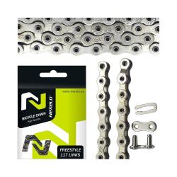 Nexelo 1 Rychlostní BMX Stříbrný řetěz