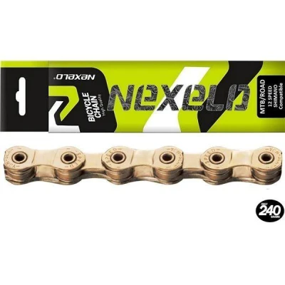Nexelo 12 Rychlostní Zlatý BOX řetěz
