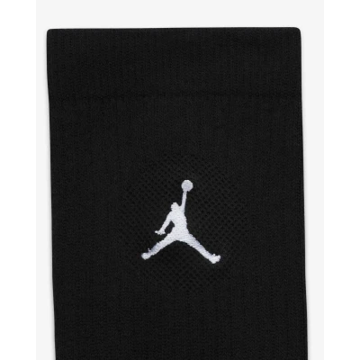 Nike 3 PACK-Jordan Everyday Crew Socks (3 pairs) black/black/black ponožky
