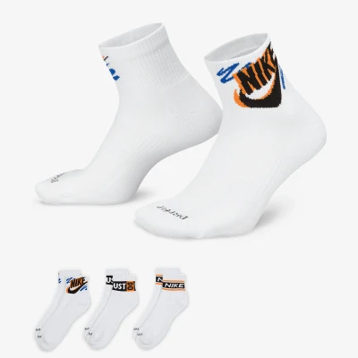 Nike 3 PACK-U NK ED PLS ANKLE 3P SPORT 144 WHITE ponožky
