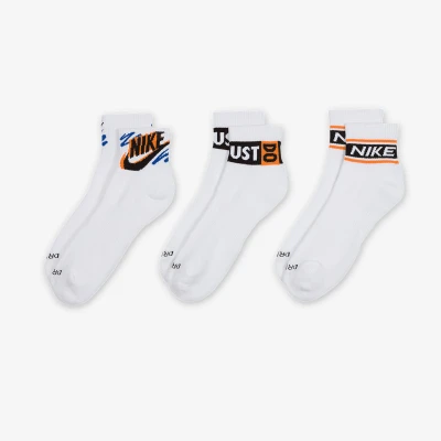 Nike 3 PACK-U NK ED PLS ANKLE 3P SPORT 144 WHITE ponožky