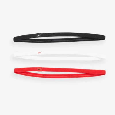 Nike ELASTIC HAIRBANDS 3PK BK/WH/UR čelenky