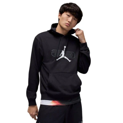 Nike JORDAN SPRT CSVR GFX FLC PO 010 BLACK pánská mikina