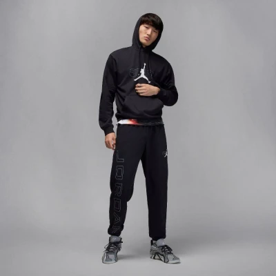 Nike JORDAN SPRT CSVR GFX FLC PO 010 BLACK pánská mikina