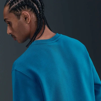 Nike M NK CLUB BB CREW GREEN ABYSS/WHITE pánská mikina