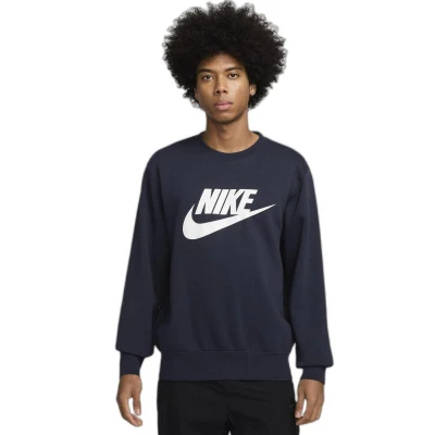 Nike M NK CLUB BB GFX CREW OBSIDIAN/WHITE pánská mikina