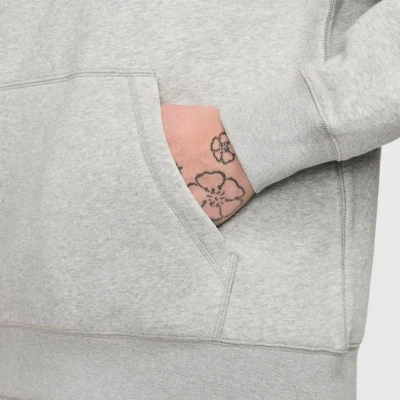 Nike M NK CLUB BB HDY FUTURA BLOCK-063 DK GREY HEATHER/SMOKE GRY pánská mikina