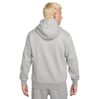 Nike M NK CLUB BB HDY FUTURA BLOCK-063 DK GREY HEATHER/SMOKE GRY pánská mikina