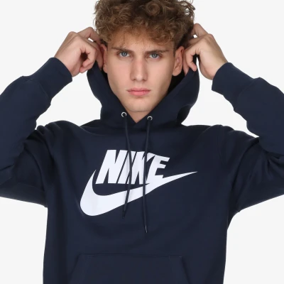 Nike M NK CLUB BB PO GFX HOODIE BLUE pánská mikina